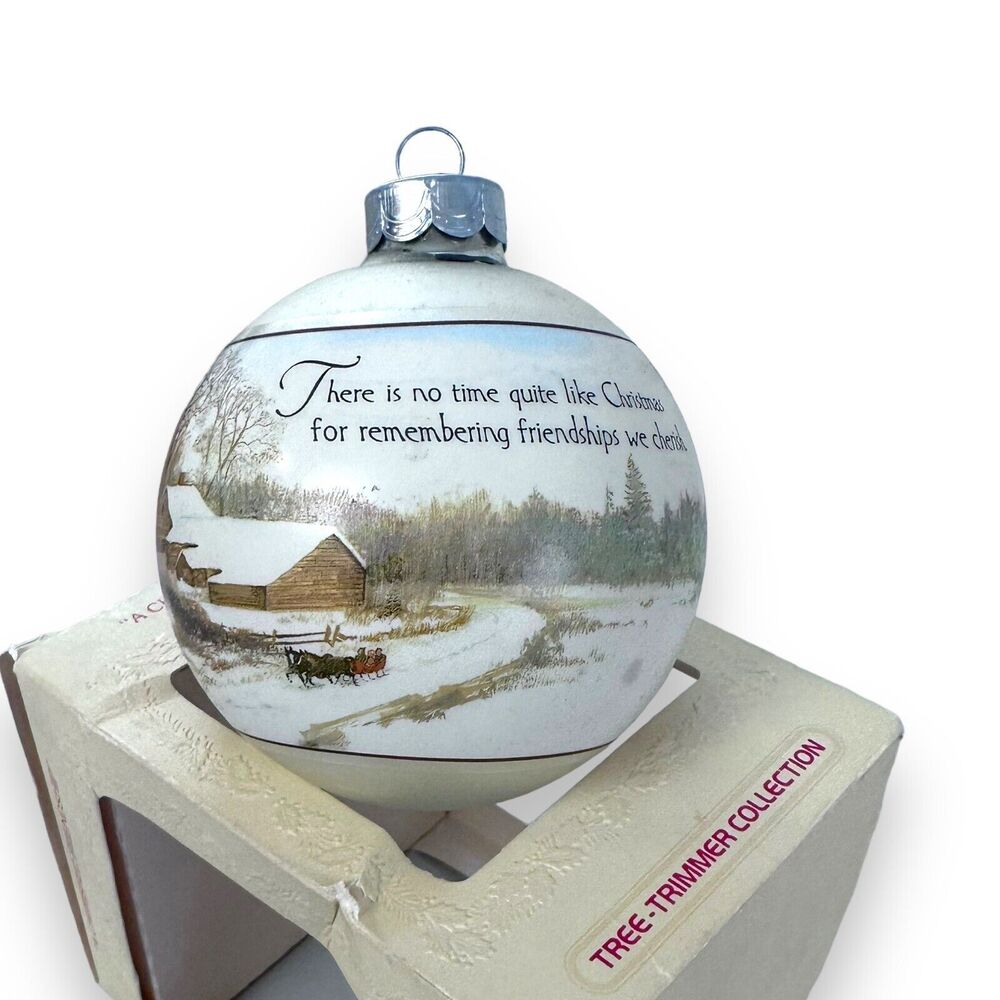 Hallmark Keepsake Ornament A Cherished Friend 1979 Ornament Glass Ball Christmas